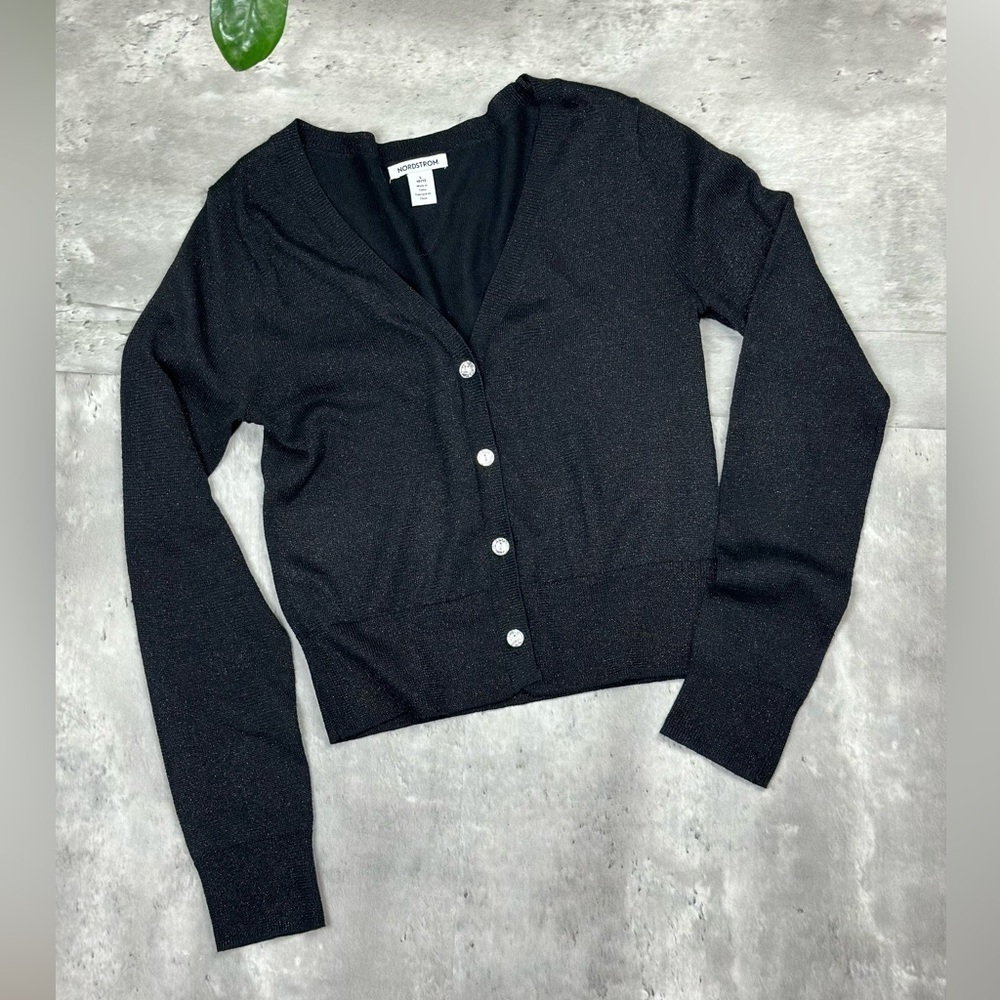 Nordstroms Girls Cropped Cardigan Size Large
